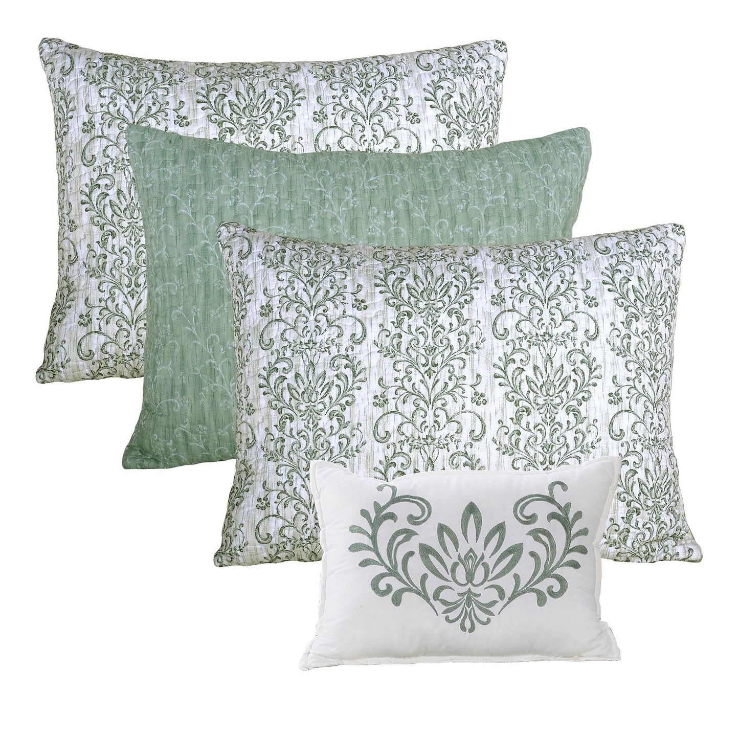 Set copriletto da giorno Serenta in misto cotone, 6 pezzi - 75 x 39