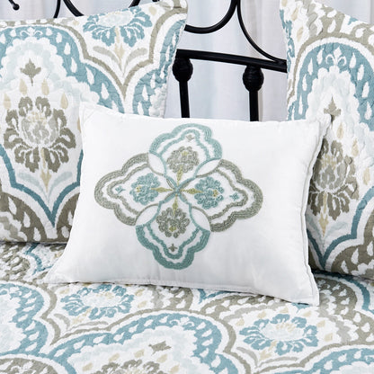 Set copriletto da giorno Serenta in misto cotone, 6 pezzi - 75 x 39