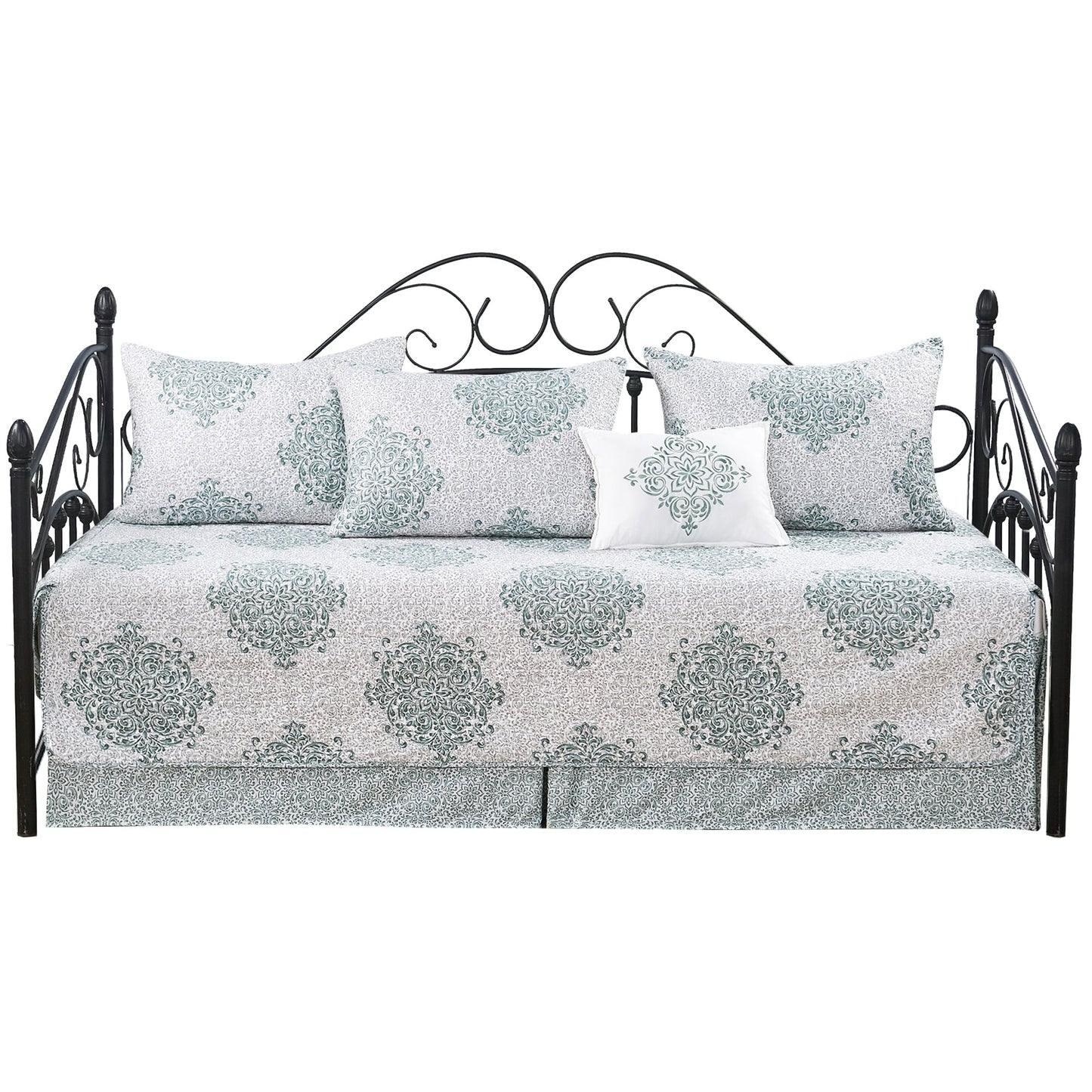 Set copriletto da giorno Serenta in misto cotone, 6 pezzi - 75 x 39