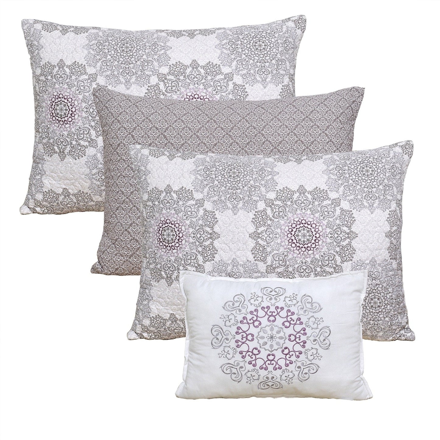 Set copriletto da giorno Serenta in misto cotone, 6 pezzi - 75 x 39