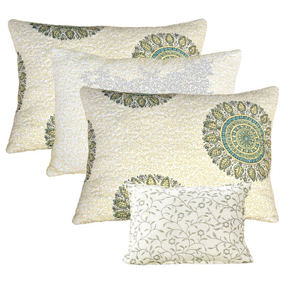 Set copriletto da giorno Serenta in misto cotone, 6 pezzi - 75 x 39