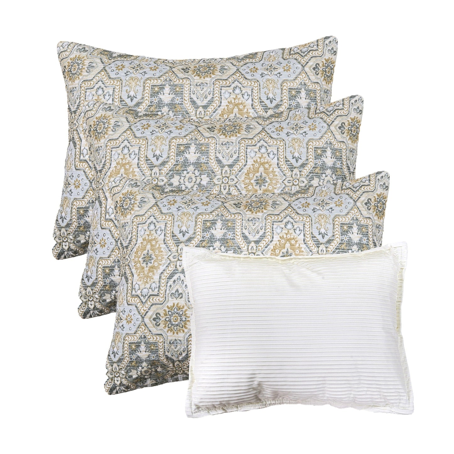 Set copriletto da giorno Serenta in misto cotone, 6 pezzi - 75 x 39