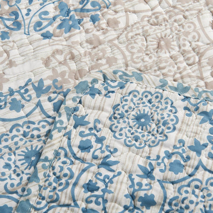 Set copriletto da giorno Serenta in misto cotone, 6 pezzi - 75 x 39