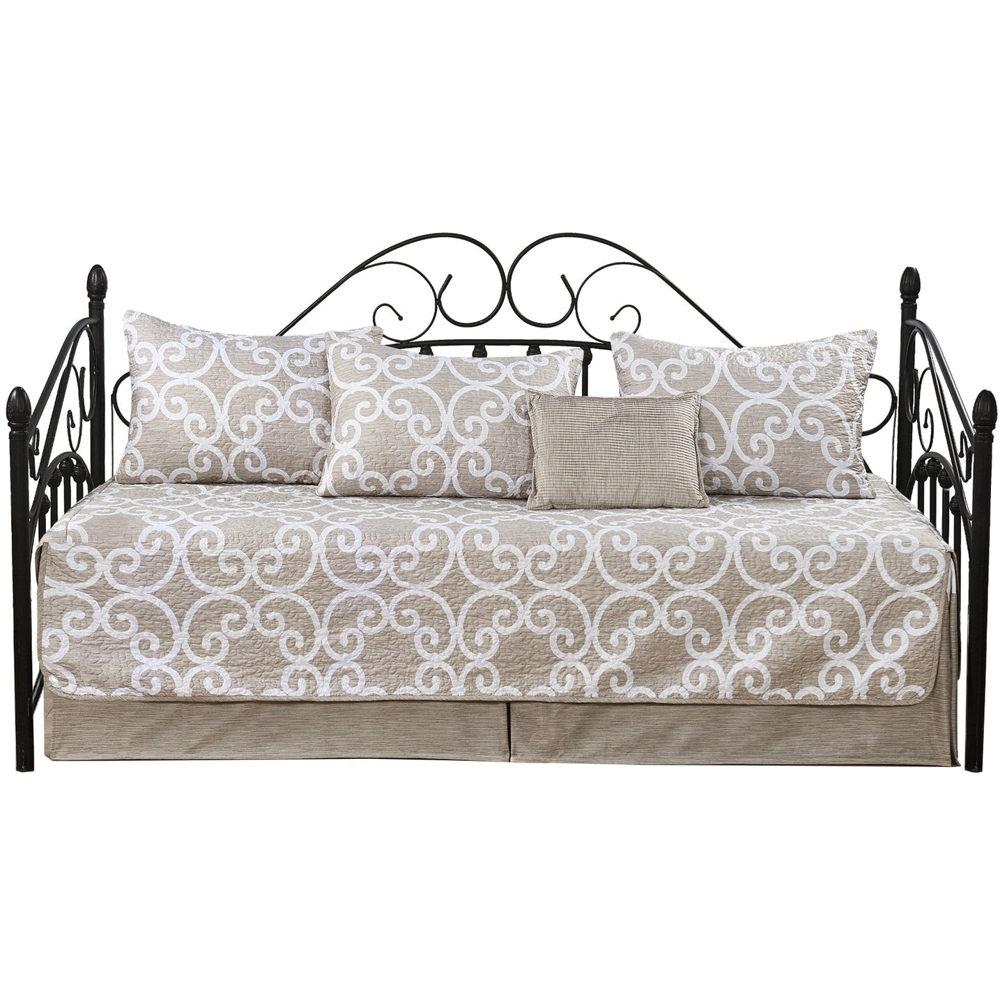 Set copriletto da giorno Serenta in misto cotone, 6 pezzi - 75 x 39