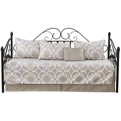 Set copriletto da giorno Serenta in misto cotone, 6 pezzi - 75 x 39