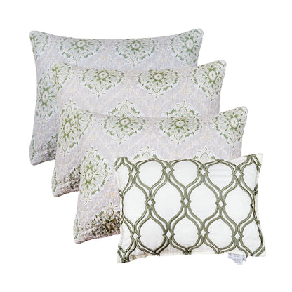 Set copriletto da giorno Serenta in misto cotone, 6 pezzi - 75 x 39
