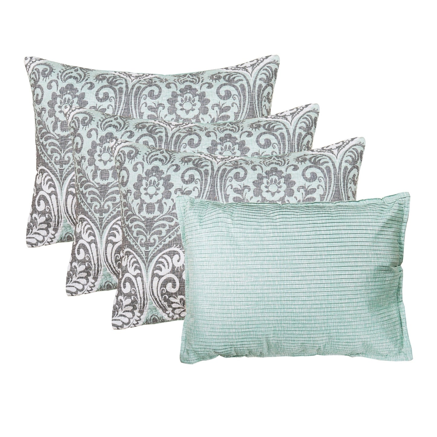 Set copriletto da giorno Serenta in misto cotone, 6 pezzi - 75 x 39