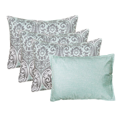 Set copriletto da giorno Serenta in misto cotone, 6 pezzi - 75 x 39