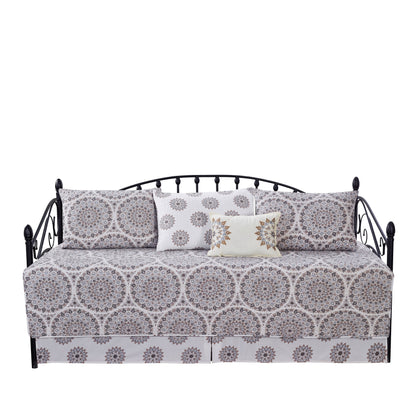 Set copriletto da giorno Serenta in misto cotone, 6 pezzi - 75 x 39