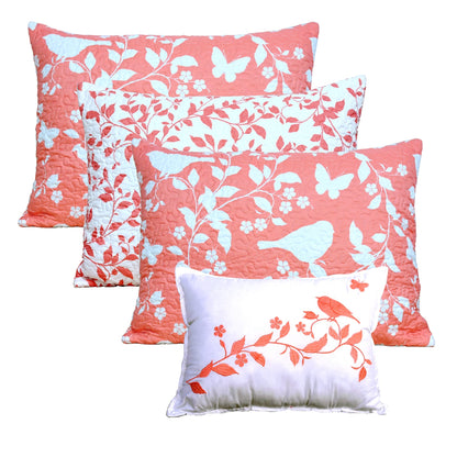 Set copriletto da giorno Serenta in misto cotone, 6 pezzi - 75 x 39