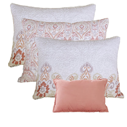 Set copriletto da giorno Serenta in misto cotone, 6 pezzi - 75 x 39