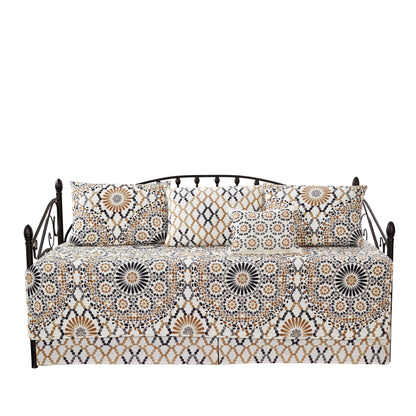 Set copriletto da giorno Serenta in misto cotone, 6 pezzi - 75 x 39