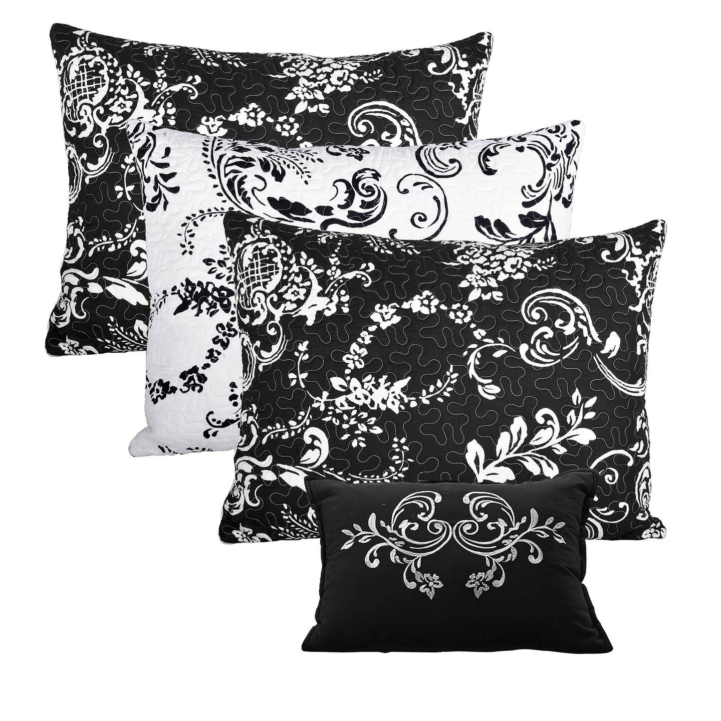 Set copriletto da giorno Serenta in misto cotone, 6 pezzi - 75 x 39