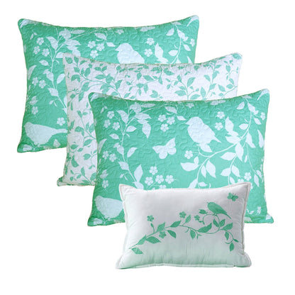 Set copriletto da giorno Serenta in misto cotone, 6 pezzi - 75 x 39