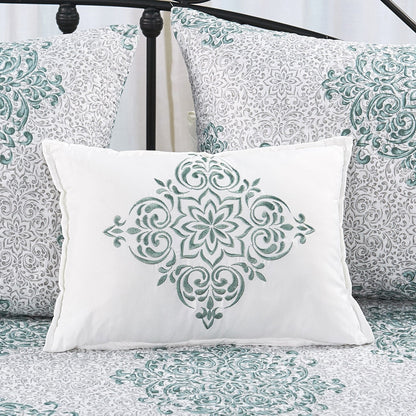 Set copriletto da giorno Serenta in misto cotone, 6 pezzi - 75 x 39