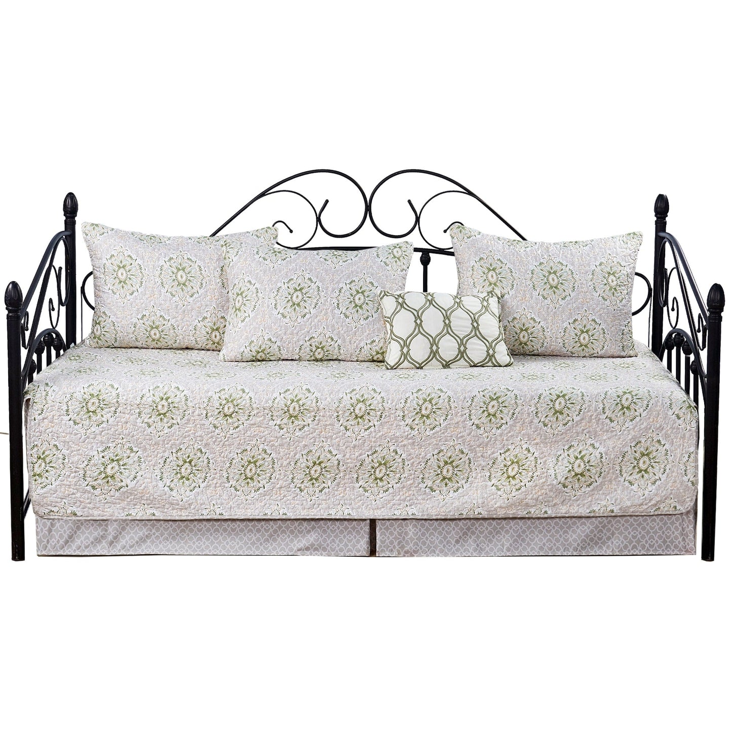 Set copriletto da giorno Serenta in misto cotone, 6 pezzi - 75 x 39