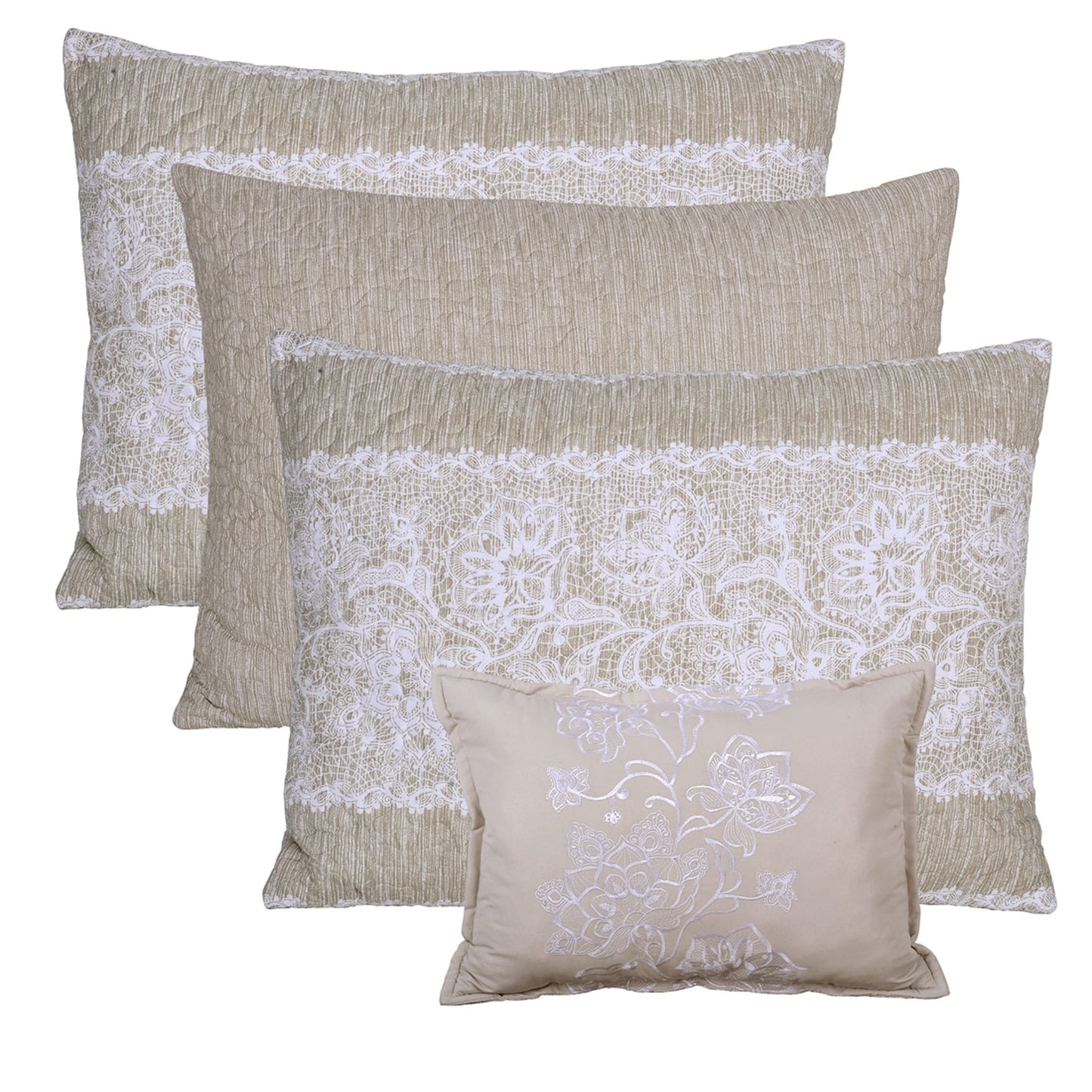 Set copriletto da giorno Serenta in misto cotone, 6 pezzi - 75 x 39