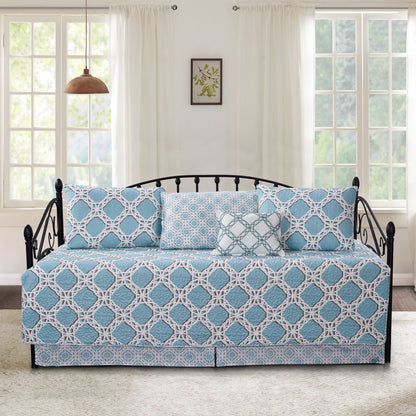 Set copriletto da giorno Serenta in misto cotone, 6 pezzi - 75 x 39