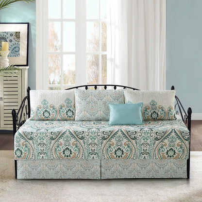 Set copriletto da giorno Serenta in misto cotone, 6 pezzi - 75 x 39