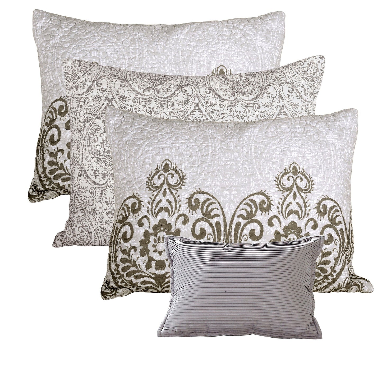 Set copriletto da giorno Serenta in misto cotone, 6 pezzi - 75 x 39