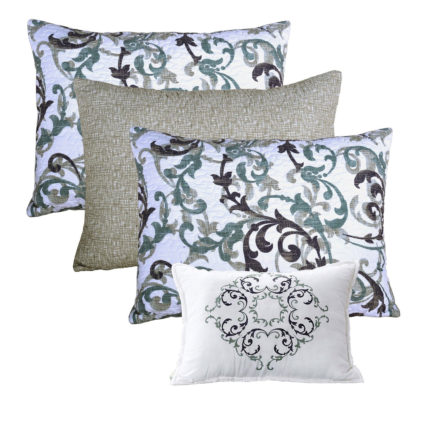 Set copriletto da giorno Serenta in misto cotone, 6 pezzi - 75 x 39