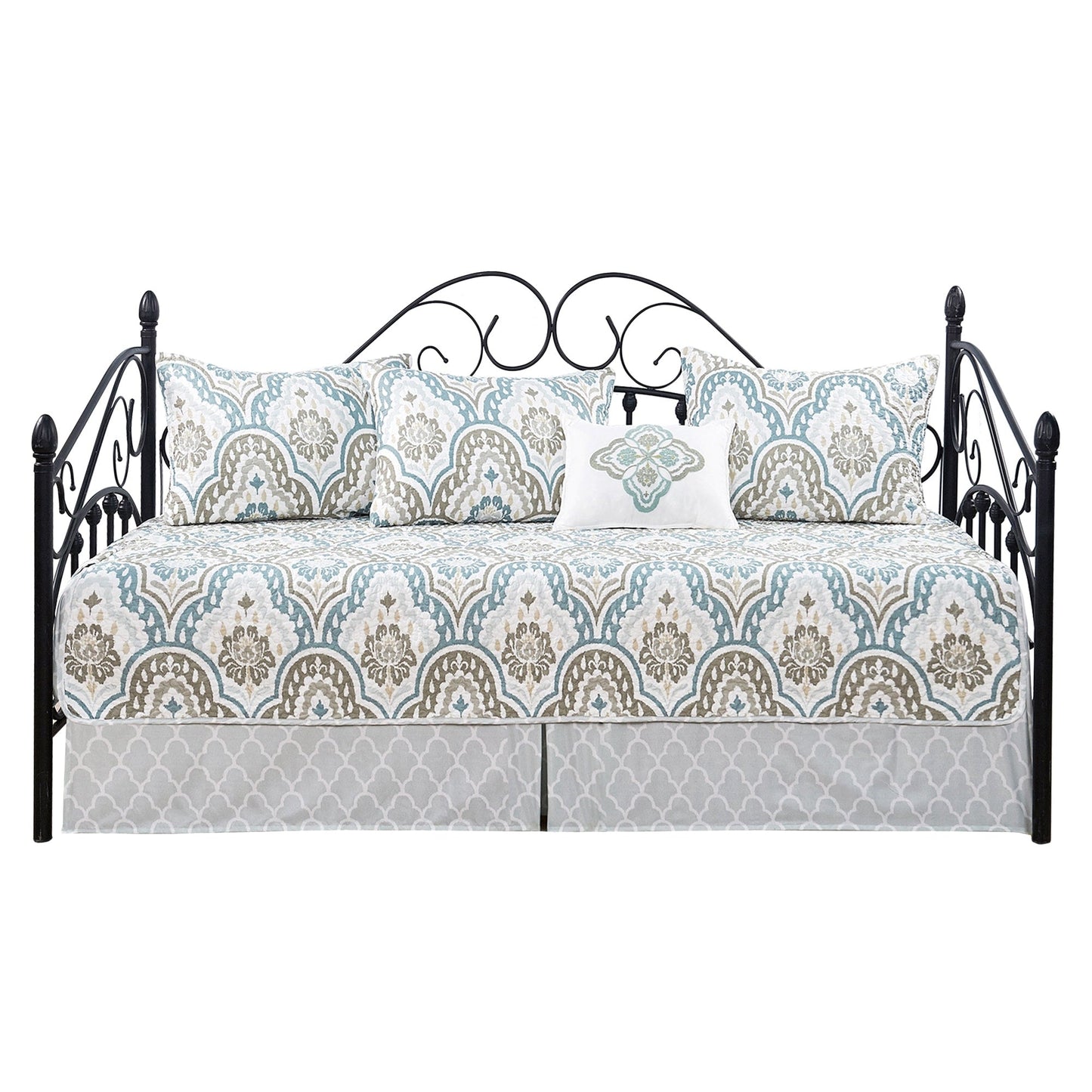 Set copriletto da giorno Serenta in misto cotone, 6 pezzi - 75 x 39