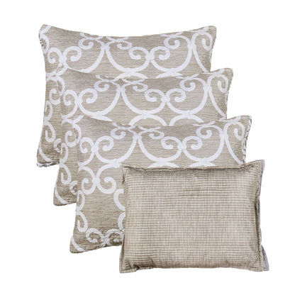 Set copriletto da giorno Serenta in misto cotone, 6 pezzi - 75 x 39