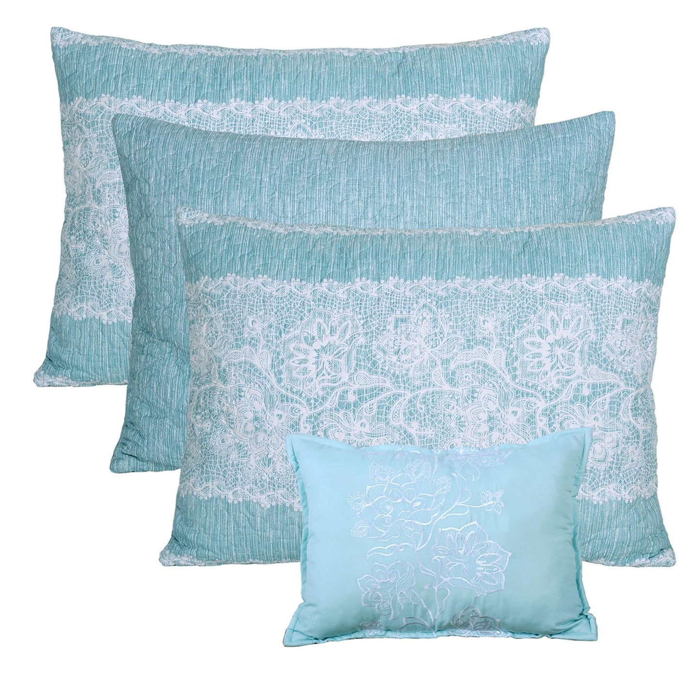 Set copriletto da giorno Serenta in misto cotone, 6 pezzi - 75 x 39