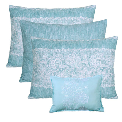 Set copriletto da giorno Serenta in misto cotone, 6 pezzi - 75 x 39