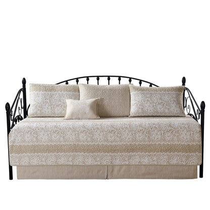 Set copriletto da giorno Serenta in misto cotone, 6 pezzi - 75 x 39