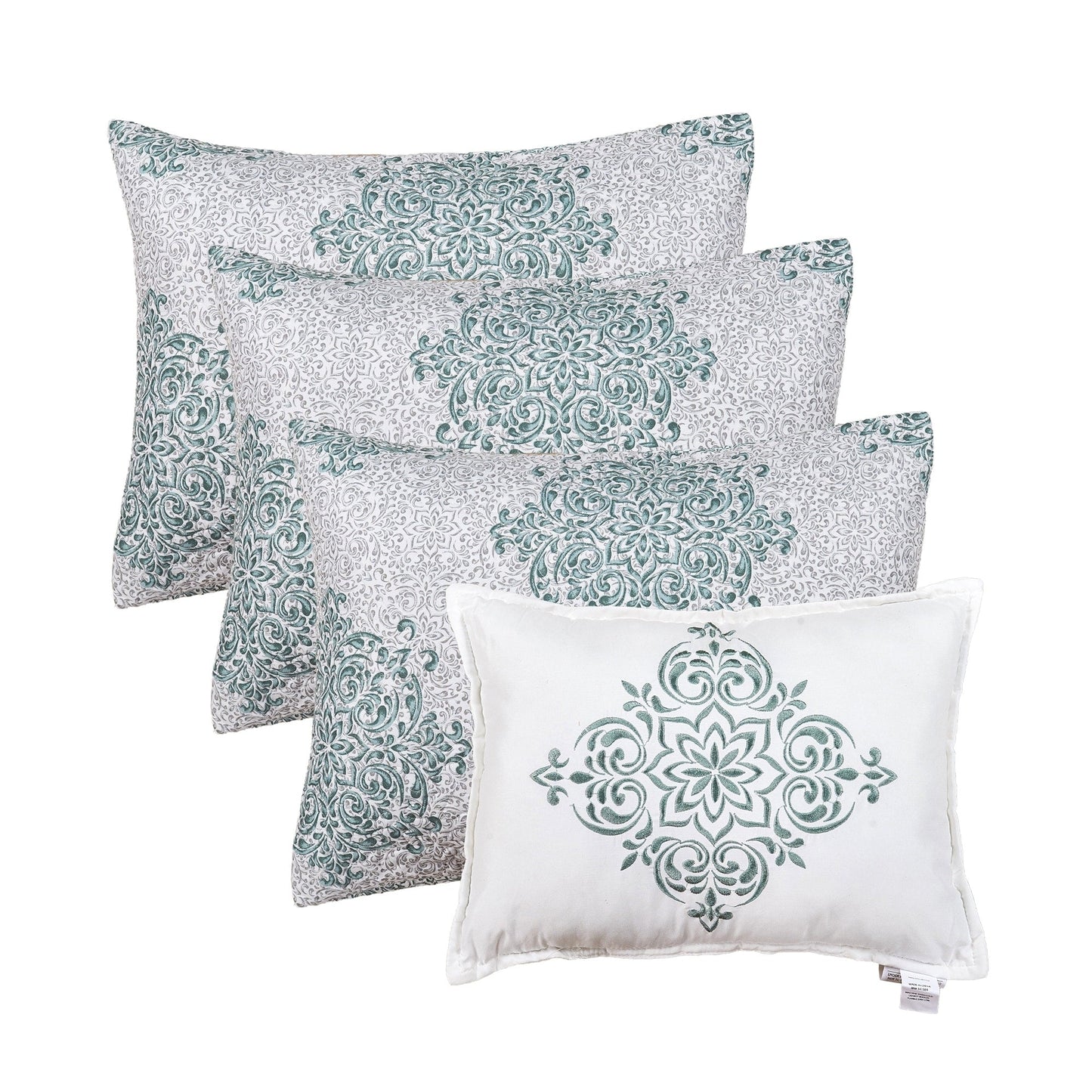 Set copriletto da giorno Serenta in misto cotone, 6 pezzi - 75 x 39