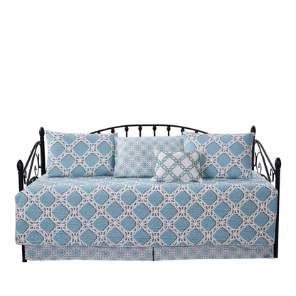 Set copriletto da giorno Serenta in misto cotone, 6 pezzi - 75 x 39