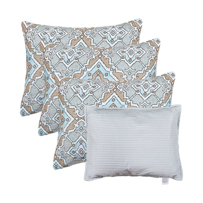 Set copriletto da giorno Serenta in misto cotone, 6 pezzi - 75 x 39