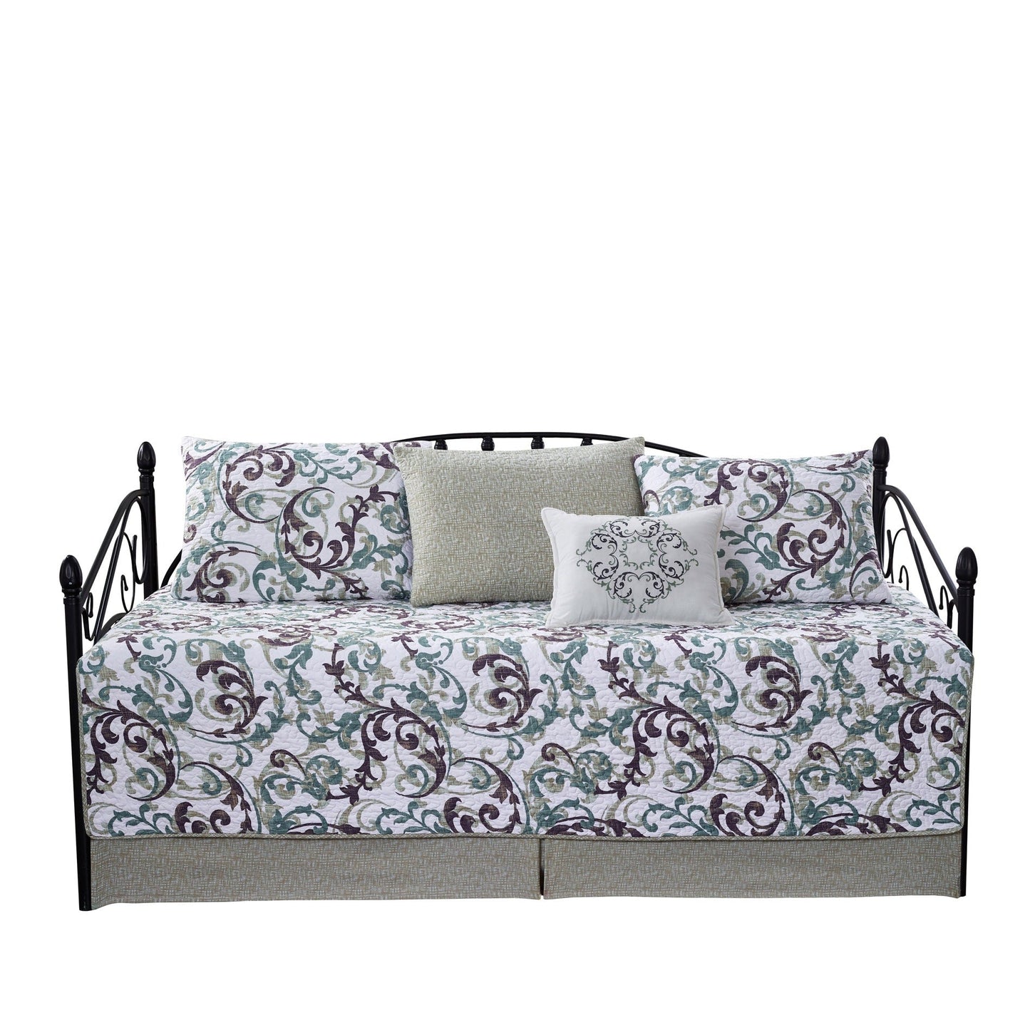 Set copriletto da giorno Serenta in misto cotone, 6 pezzi - 75 x 39