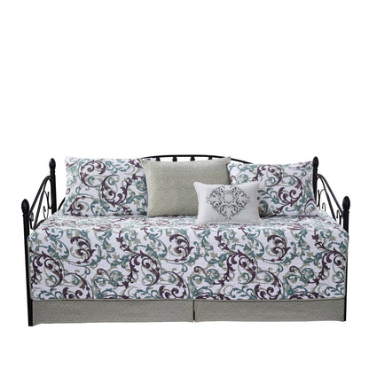 Set copriletto da giorno Serenta in misto cotone, 6 pezzi - 75 x 39