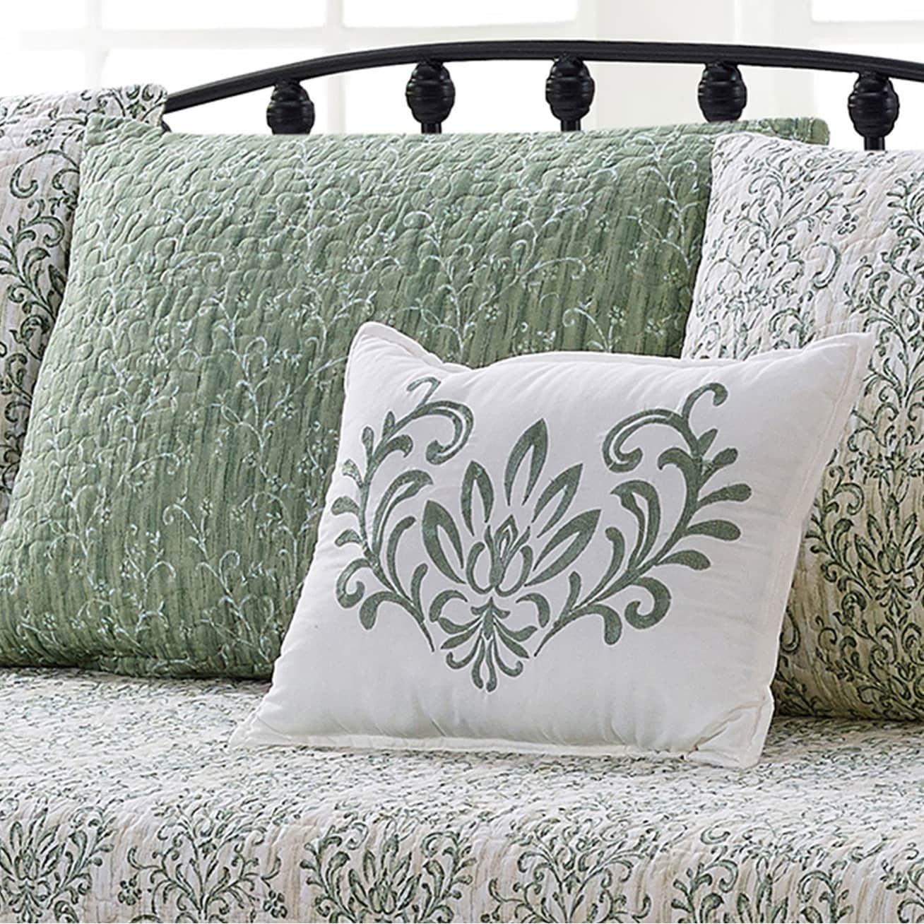 Set copriletto da giorno Serenta in misto cotone, 6 pezzi - 75 x 39