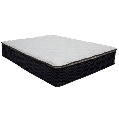 Materasso ibrido full size Series 3 con memory foam 12 gel e pillow-top