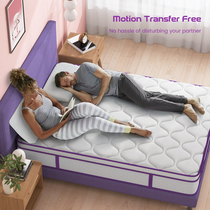 Materasso ibrido Sersper da 10 pollici con memory foam e molle insacchettate di medie dimensioni