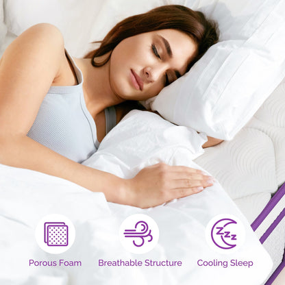 Materasso ibrido Sersper da 10 pollici con memory foam e molle insacchettate di medie dimensioni