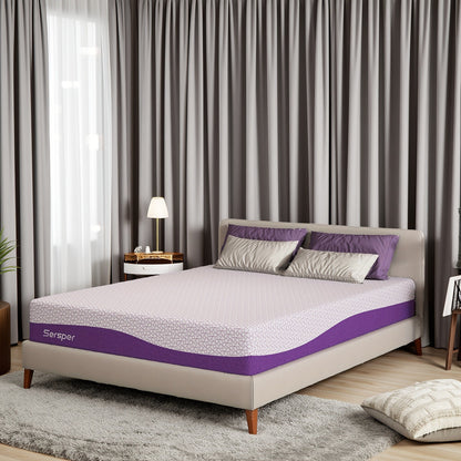 Materasso in memory foam con infusione di gel Sersper da 10 pollici, adatto per letti regolabili