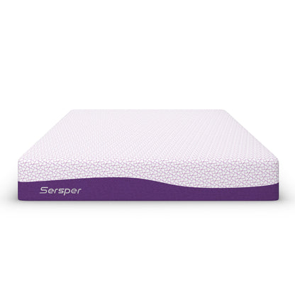Materasso in memory foam al gel di carbone di bambù Sersper da 14 pollici, adatto per letto regolabile