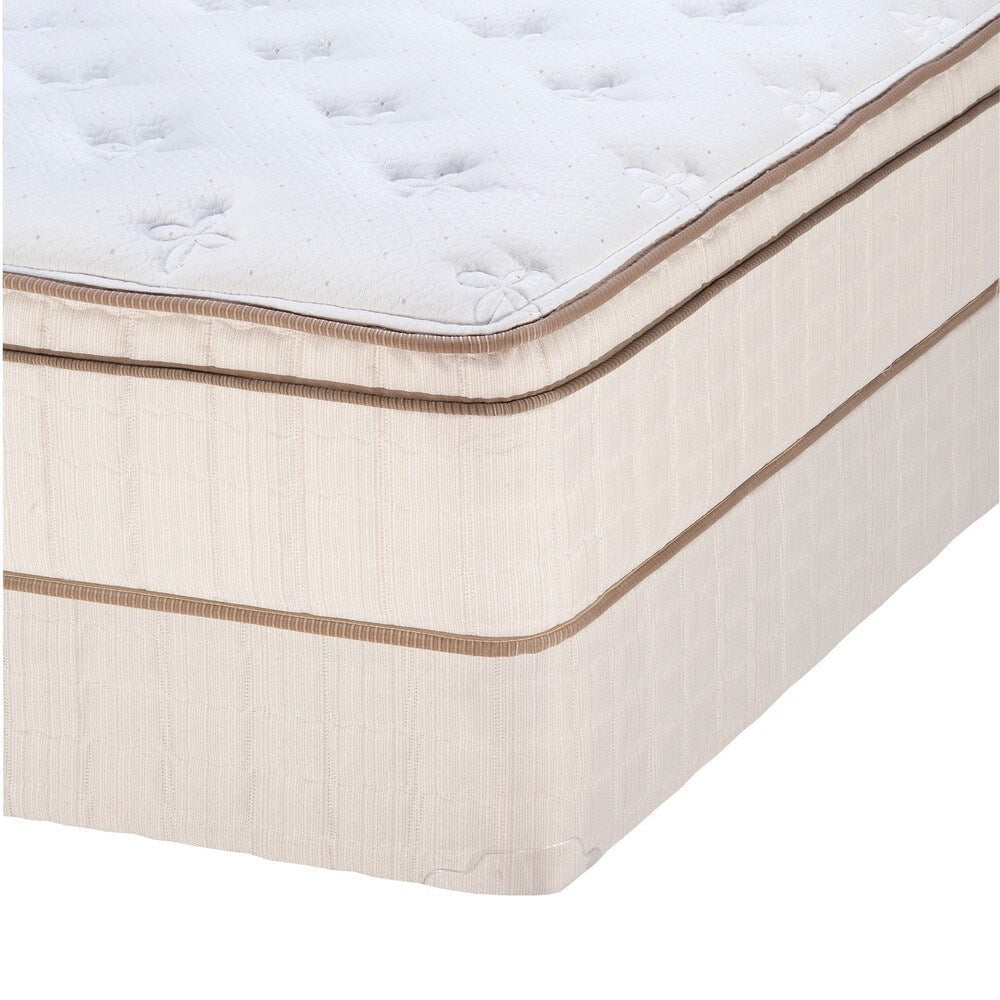 Materasso matrimoniale Serta Bristol Way Euro-top Split e set di molle a molle