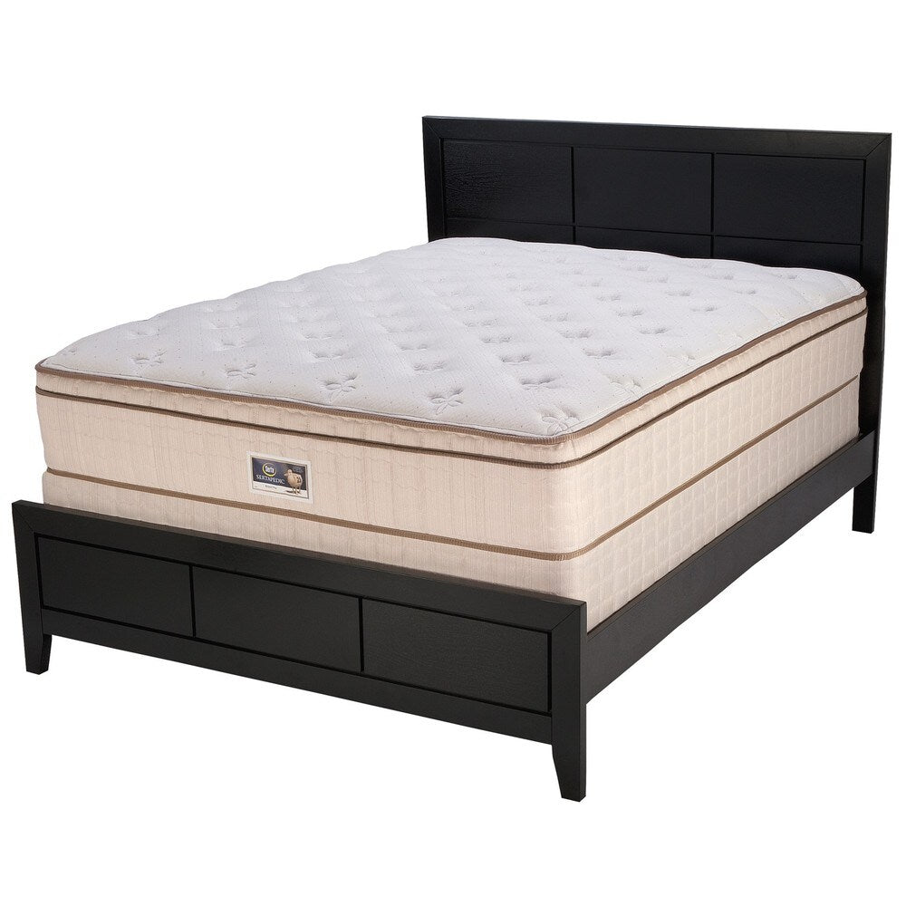 Materasso matrimoniale Serta Bristol Way Euro-top Split e set di molle a molle