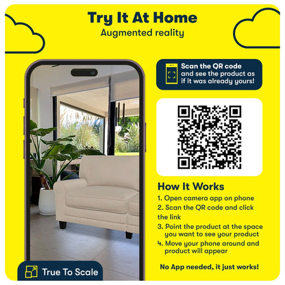 Divano con braccioli arrotolati Serta Copenhagen 73, in poliestere di facile manutenzione, schienale morbido, cuscini di seduta a molle insacchettate