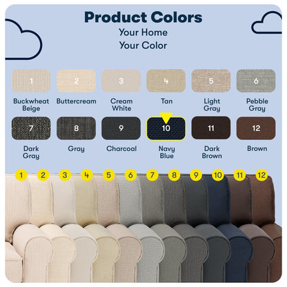 Divano con braccioli arrotolati Serta Copenhagen 73, in poliestere di facile manutenzione, schienale morbido, cuscini di seduta a molle insacchettate