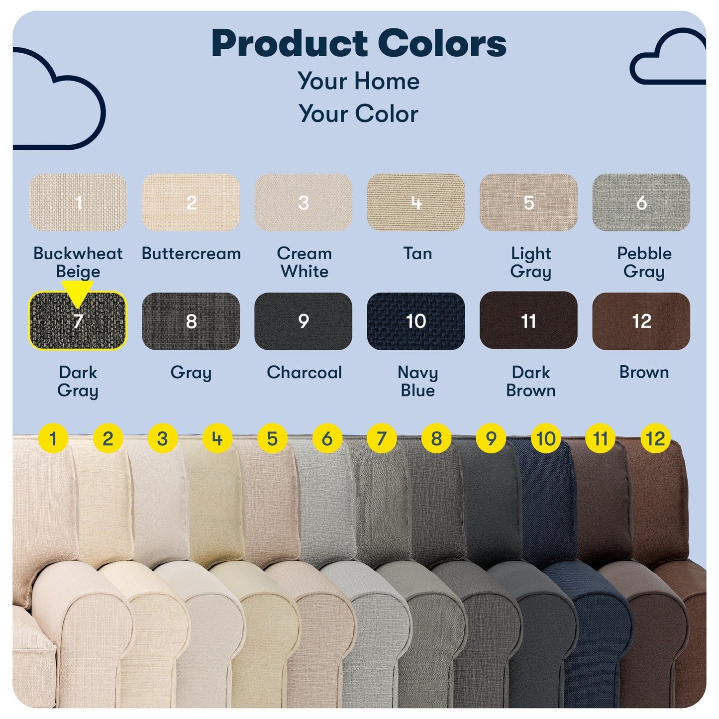 Divano con braccioli arrotolati Serta Copenhagen 78, in poliestere di facile manutenzione, schienale morbido, cuscini di seduta a molle insacchettate