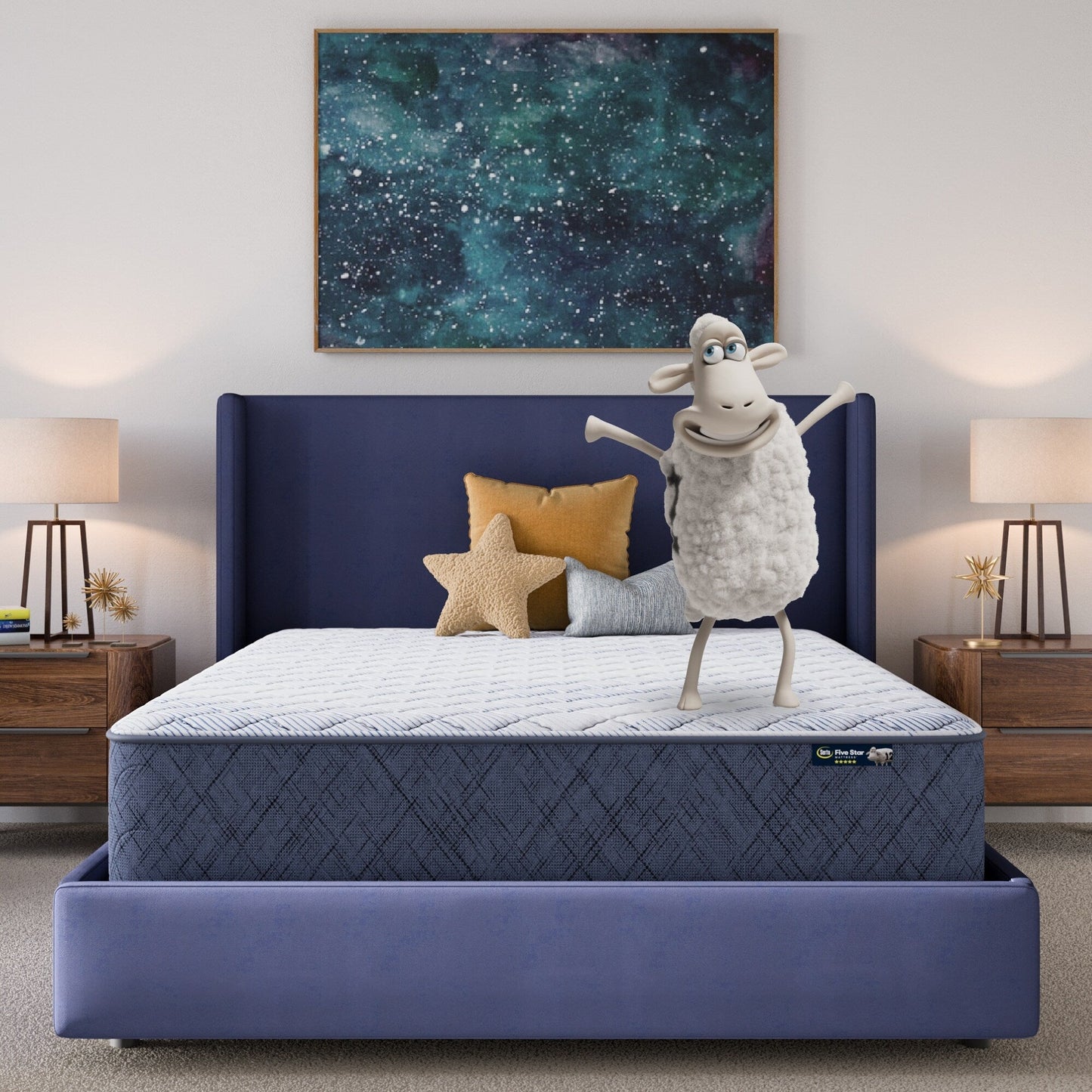 Materasso Serta Five Star Sleep to Go 12 Materasso rigido in una scatola