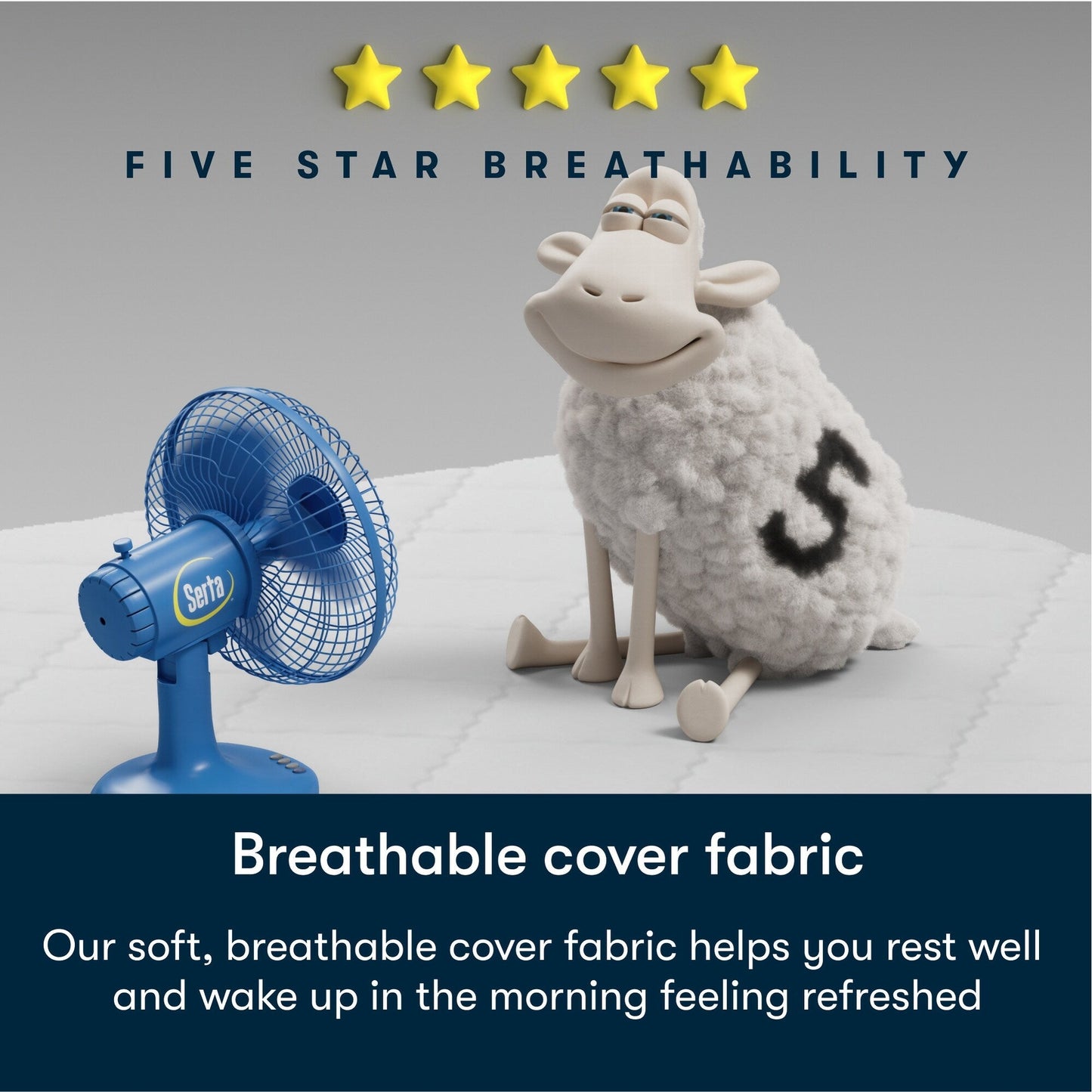 Materasso Serta Five Star Sleep to Go 7 Firm in una scatola - Bianco sporco