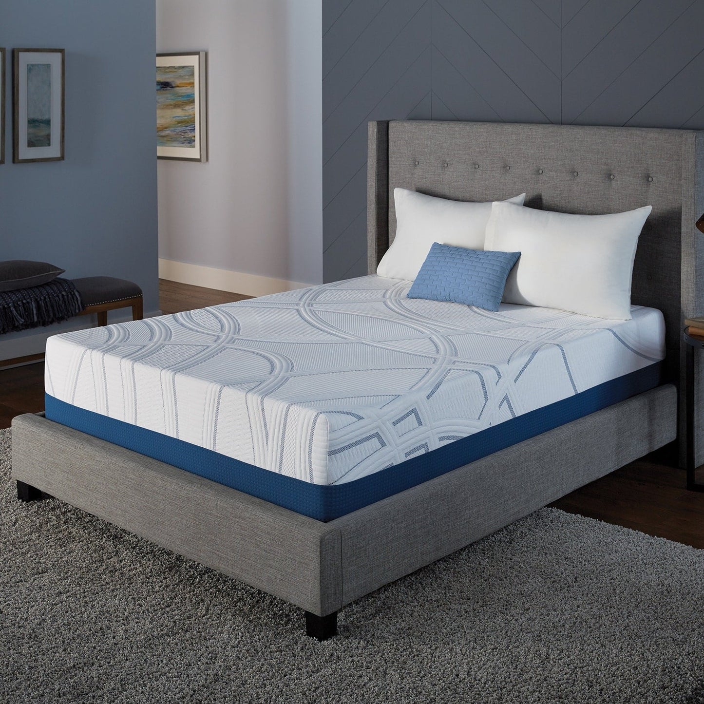 Materasso in memory foam Serta Perfect Sleeper 12 in gel a media rigidità in una scatola