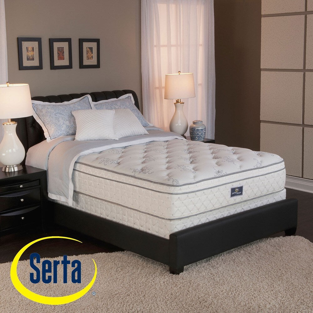 Materasso e box spring Serta Perfect Sleeper Conviction Euro Top Queen-size - Bianco sporco